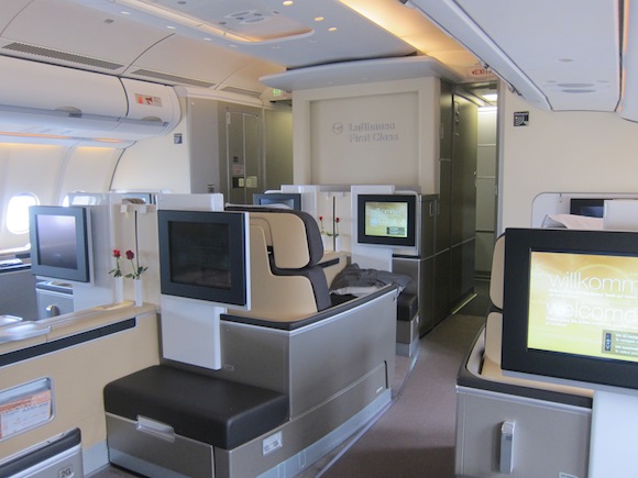 Lufthansa First Class Wide Open Frankfurt To Tokyo Haneda One Mile At A Time