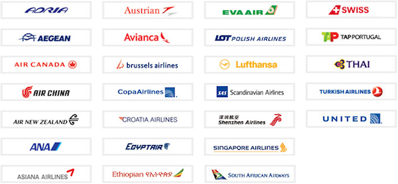 Singapore Air Star Alliance Chart