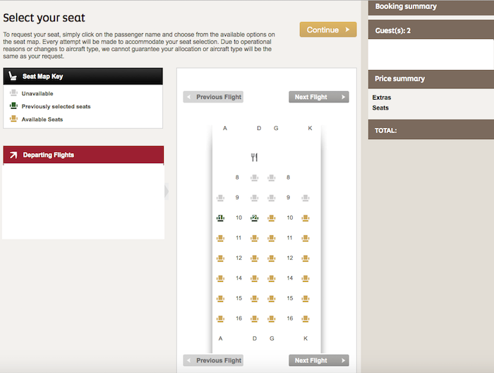 How To Select Etihad Seats Online One Mile at a Time