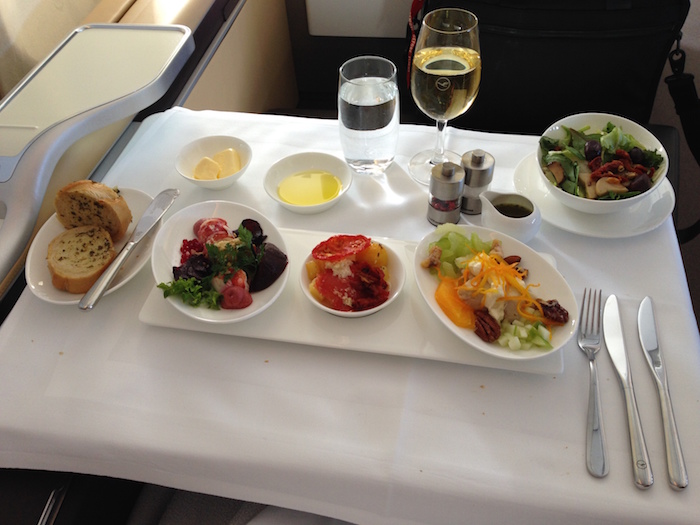 How Much Food Can You Order In First Class? - One Mile at a Time