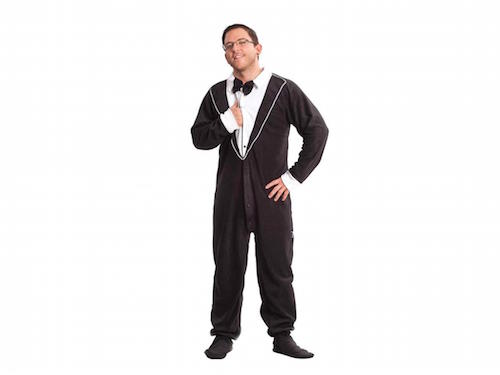 tuxedo onesie pajamas