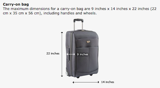 22 inch luggage bag