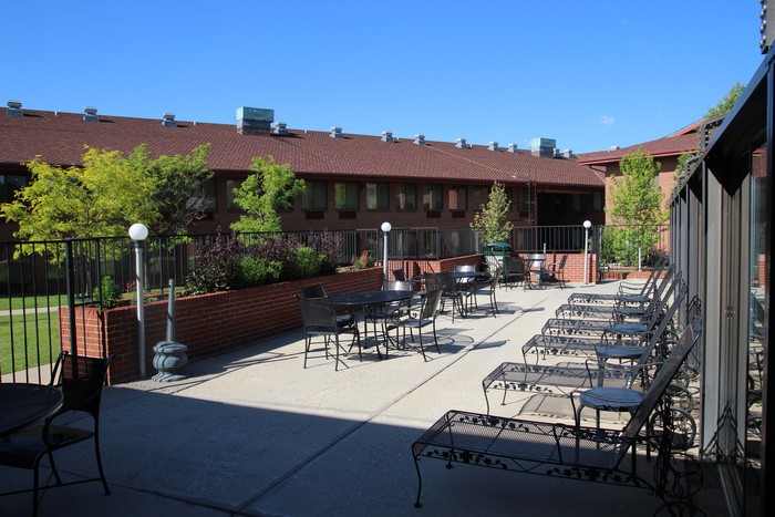 Patio outside the solarium