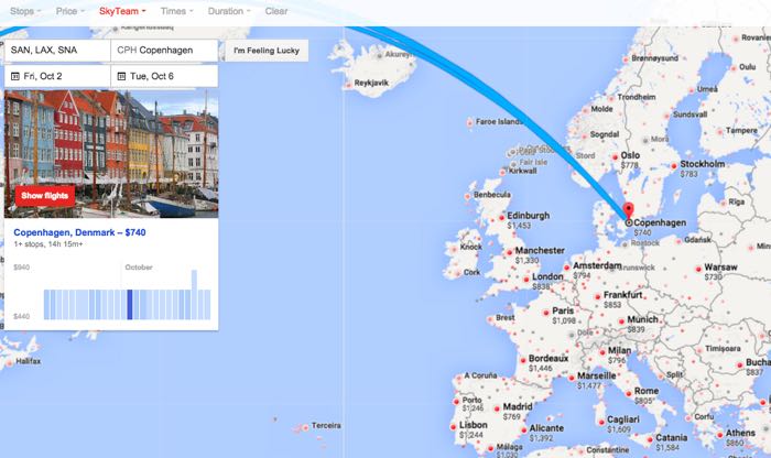 google flights one way