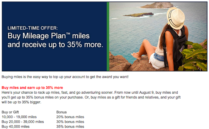 Alaska will sell you miles at a discount right now