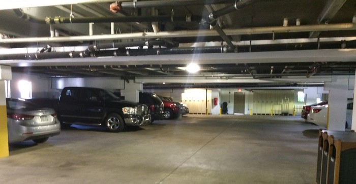 Free covered parking
