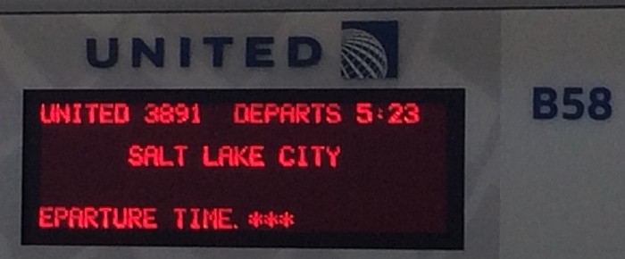 Not delayed, at least this time