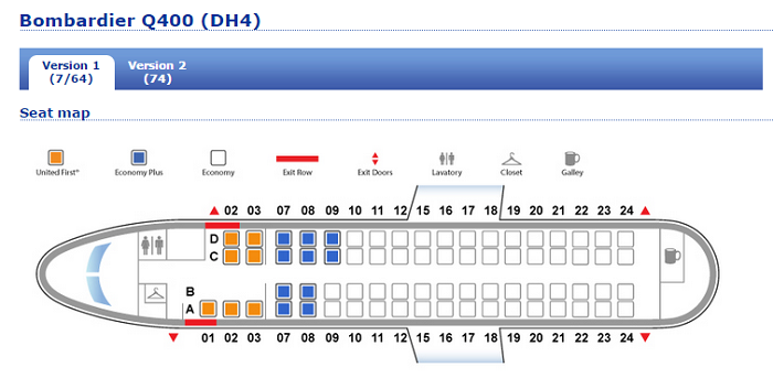 Dhc 8 400 Dash 8q Seating Chart