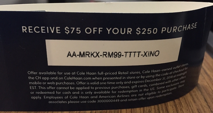 coupon cole haan outlet