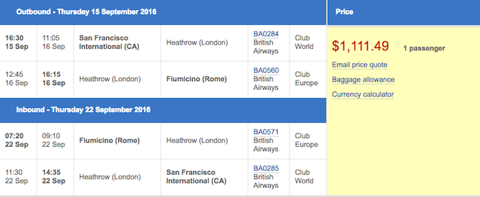 I'm Going To Sardinia Thanks To A Cheap Business Class Fare! | One Mile