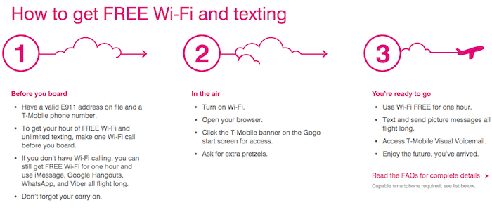T Mobile Customers Will Get Free Gogo Wifi One Mile At A Time Gogo T Mobile