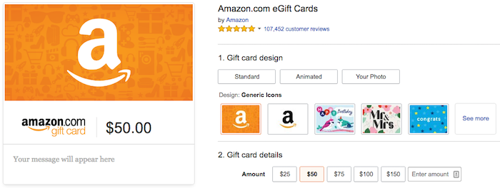 No Brainer: $10 Bonus On A $50 Amazon Gift Card | One Mile ...