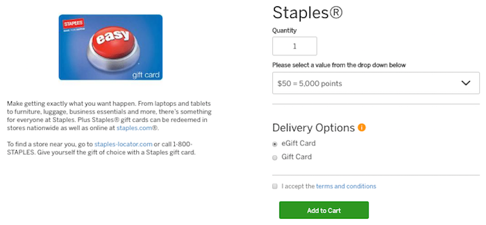 Staples Gift Card