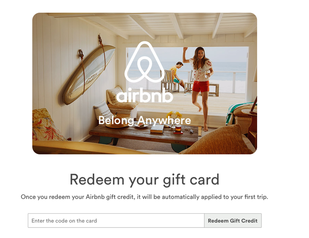 airbnb gift card