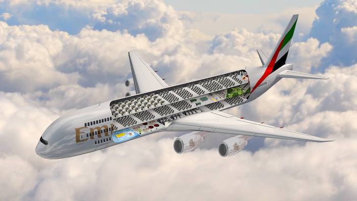 Wow Emirates Unveils World S Biggest Plane Featuring