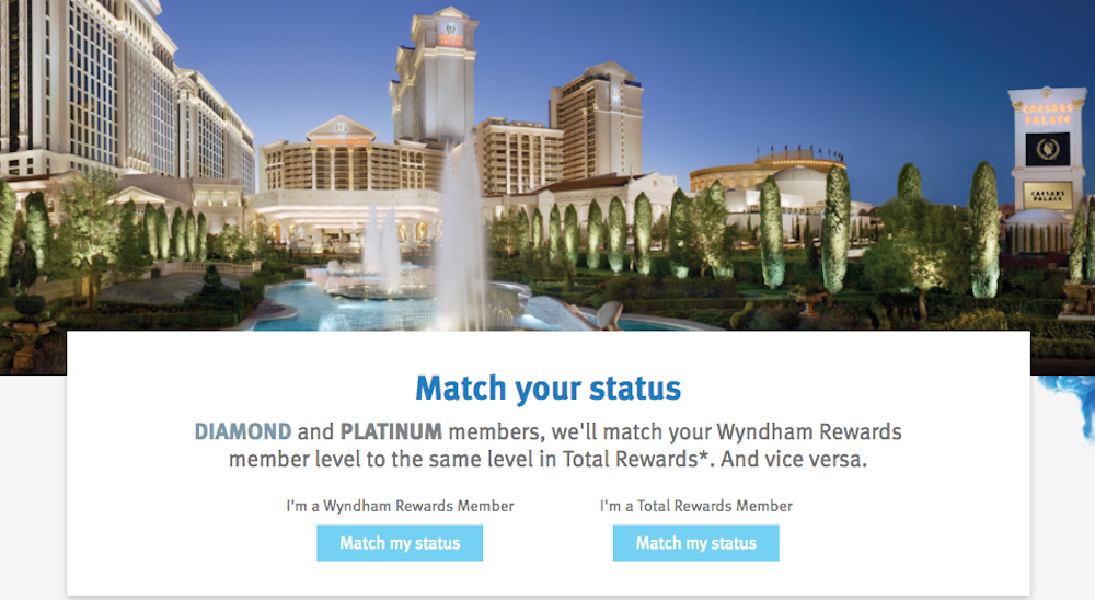 Wyndham & Caesars Introduce Reciprocal Benefits One Mile at a Time
