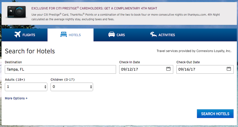 The Citi Prestige Fourth Night Free Benefit Is Now Bookable Online