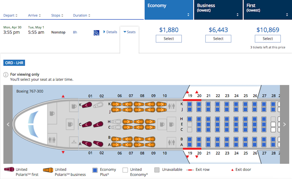 United Is Discontinuing International First Class As Of May 1, 2018 ...