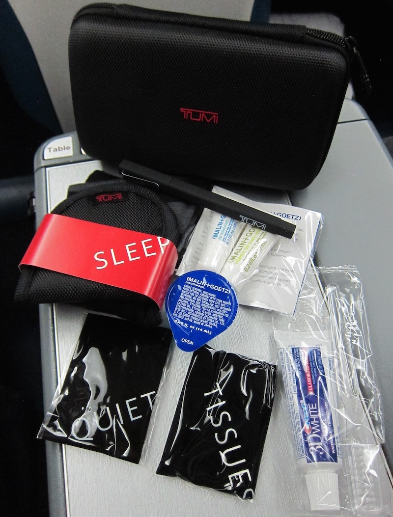 delta one tumi amenity kit