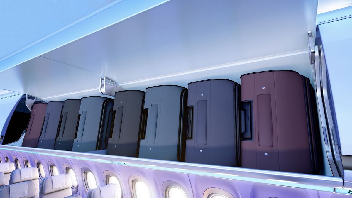 american airlines overhead bin size