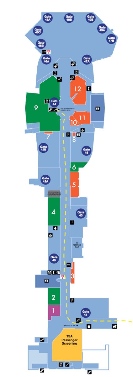 lax terminal 3 map How To Get Between Terminals At Lax One Mile At A Time lax terminal 3 map