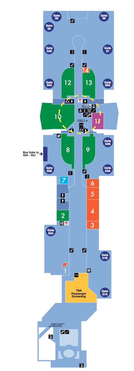 Lax Map Terminal 2 How To Get Between Terminals At LAX | One Mile at a Time