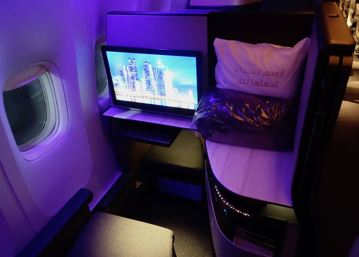 Review Qatar Airways Qsuites 777 New York To Doha One Mile At A