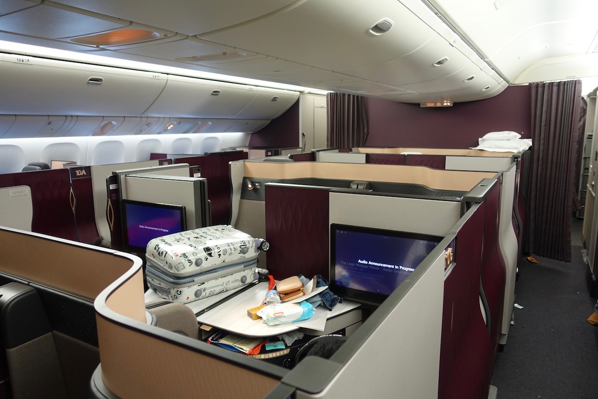 Review Qatar Airways Qsuites 777 New York To Doha One Mile At A