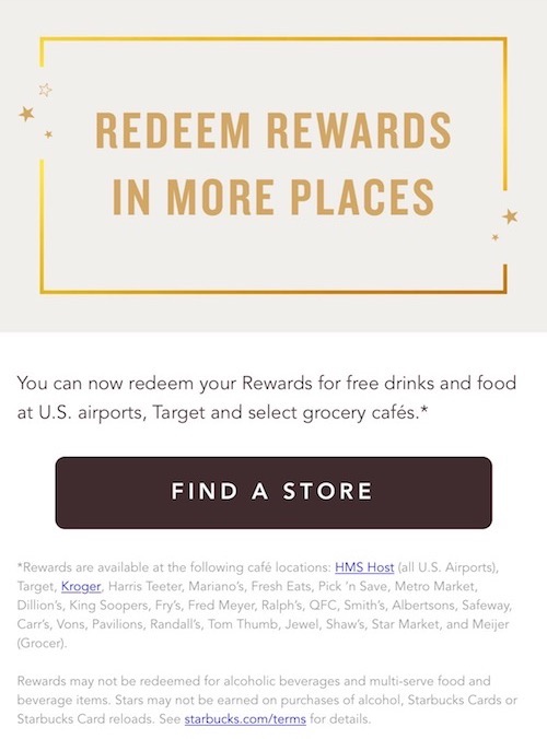 You Can Now Redeem Starbucks Stars At Airport Locations | One Mile at a ...