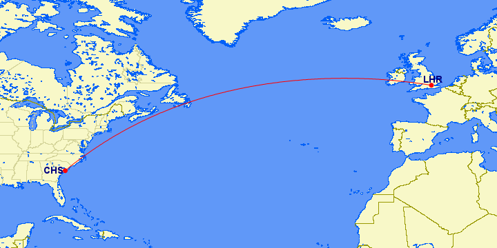 nonstop flights from charleston sc