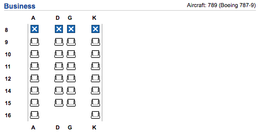 Boeing 787 Seating Chart