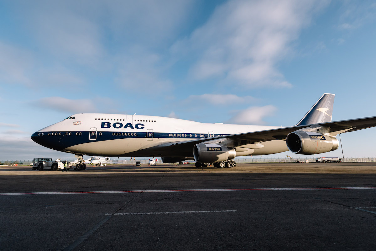 STUNNER British Airways Retro Livery 747 One Mile At A Time   BOAC 747 