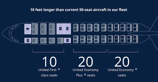 Canadair Regional Jet Seating Chart United