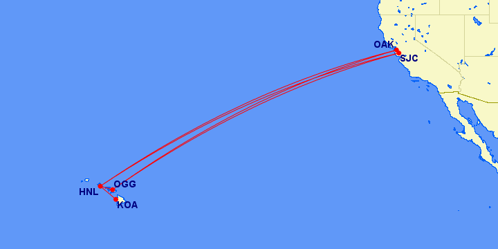 southwest airlines hawaii start date