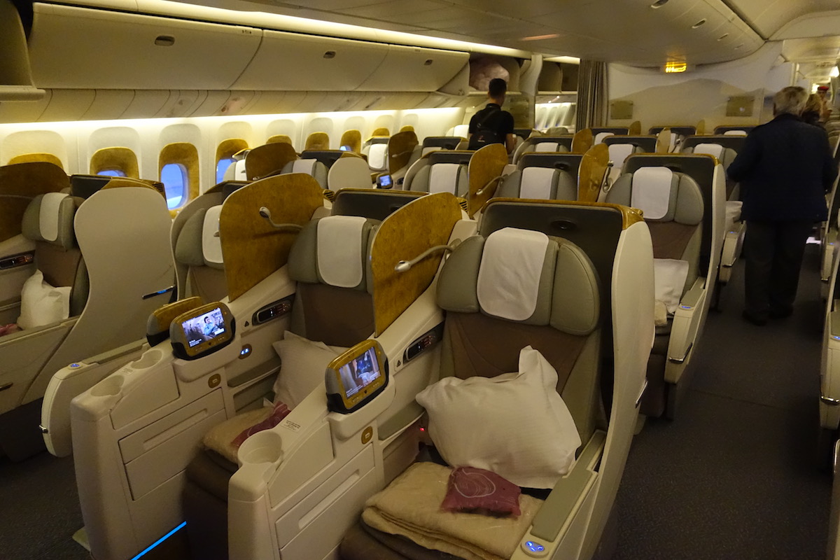 emirates 777 300er new business class seat map