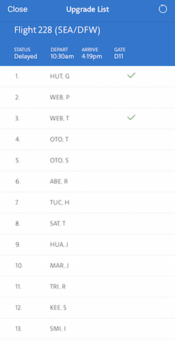 Awkward American Airlines Downgraded Someone For Me One Mile At