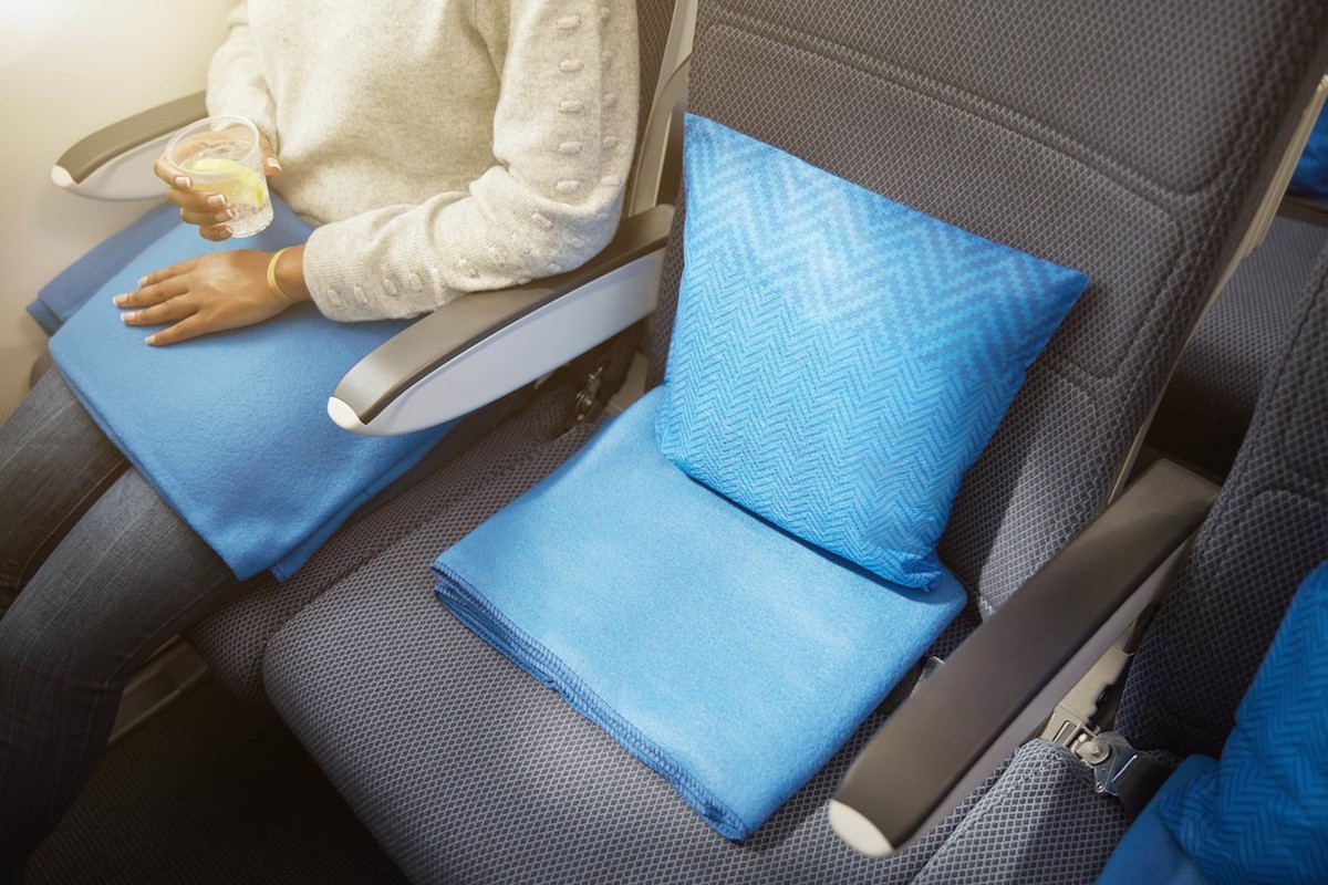 British Airways' New Economy Blankets & Pillows One Mile at a Time