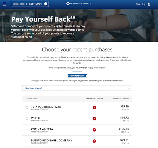 Is Chase's "Pay Yourself Back" Feature Worth It? One Mile at a Time