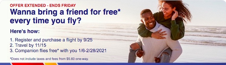 southwest airlines booking companion pass one way