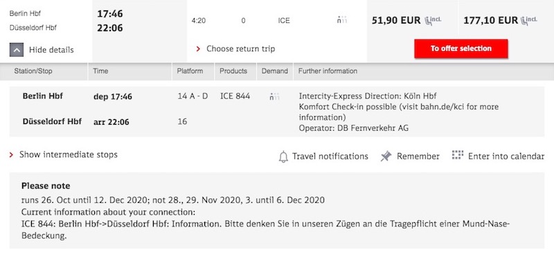 Review Deutsche Bahn Ice First Class One Mile At A Time