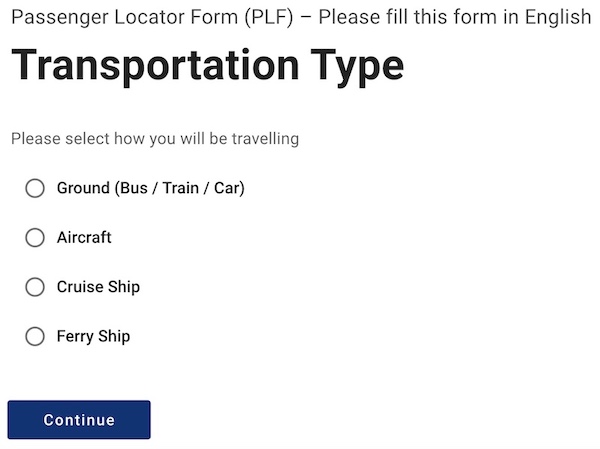 Greece Passenger Locator Form 5