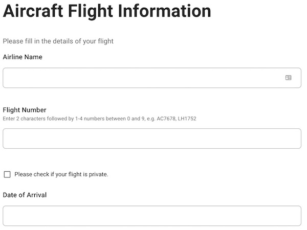 Greece Passenger Locator Form 6